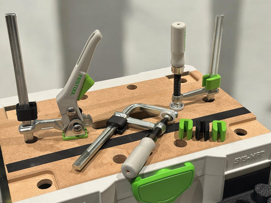 Stopper für Festool Schraubzwingen FSZ & FS-HZ | clamp stop | stop block for clamps | Einhandklemmen | bessey stops