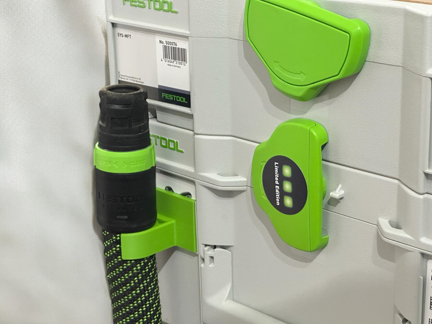 Halterung für Festool Saugschläuche am Systainer SYS3 | Saugschlauch D27| Storage | Aufbewahrung | Shop organization