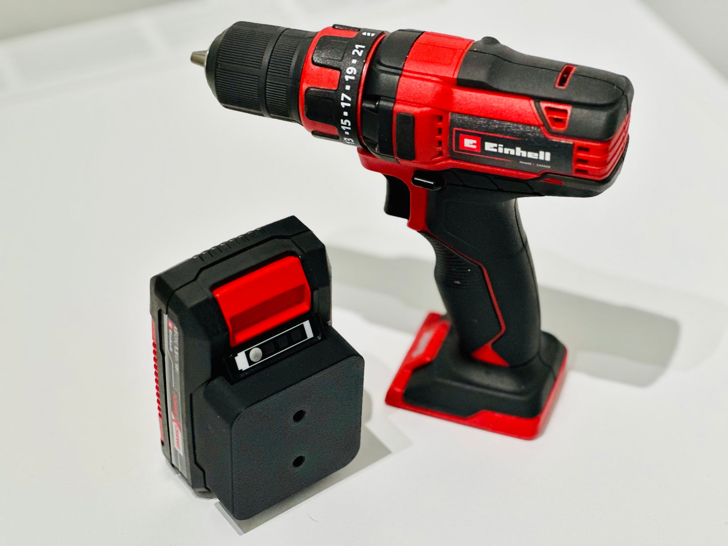 Akkuhalter für EINHELL Power X-Change | 18V | Wandhalterung | Wandhalter | Befestigung | wall mount | battery holder | battery mount