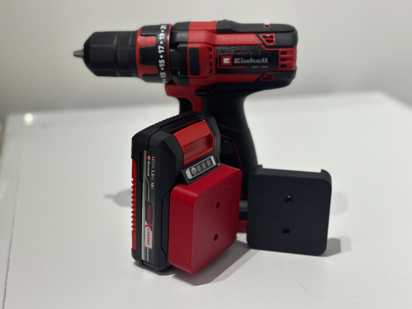 Akkuhalter für EINHELL Power X-Change | 18V | Wandhalterung | Wandhalter | Befestigung | wall mount | battery holder | battery mount