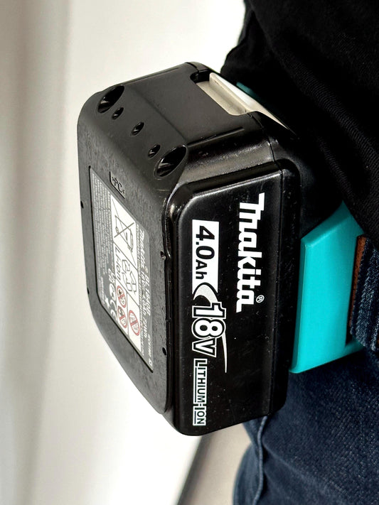 Akkuhalterung für den Gürtel - MAKITA 18V & 14,4V | Akkuhalterung | Halter | Befestigung | Gürtelhalterung | Gürtelcllip