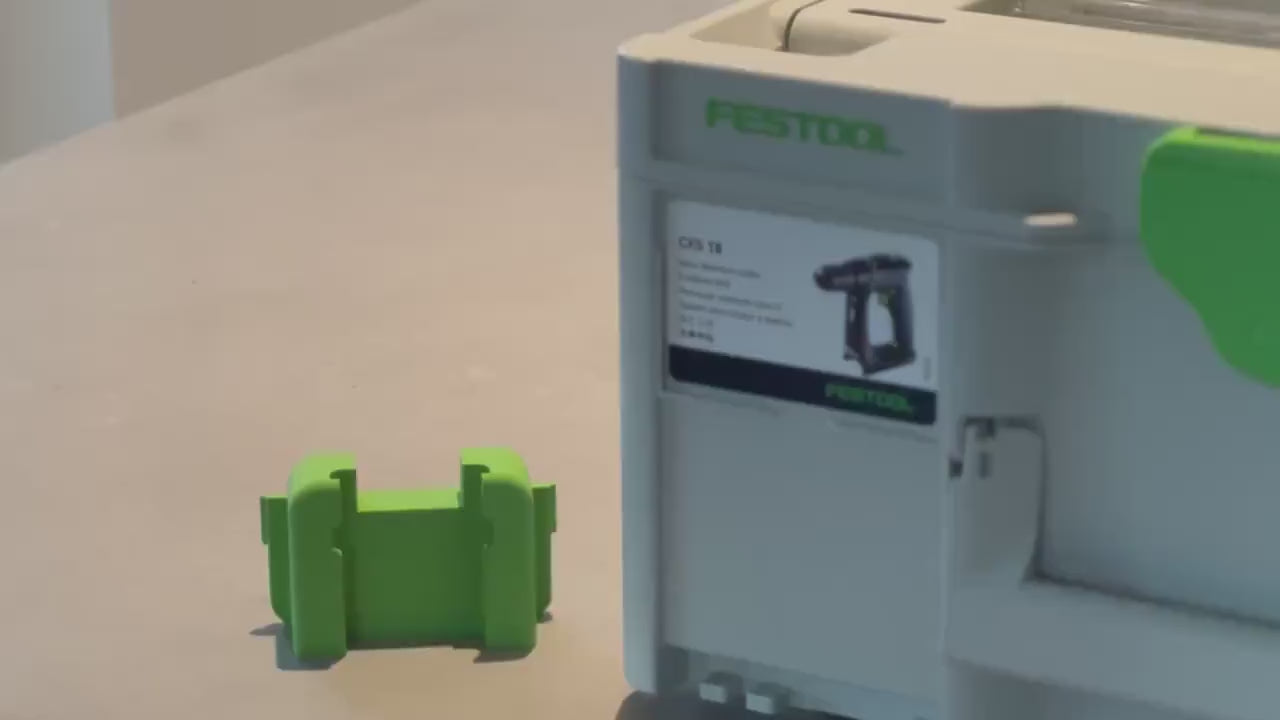 Akkuhalterung für Festool 18V für den Systainer | Systainerhalterung | Halter | Befestigung | Systainer 3 | SYS3